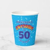 50青素晴らし誕生日 紙コップ (正面)