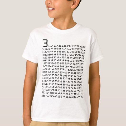 500までの円周率 Tシャツ (正面)
