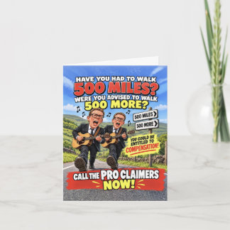 500マイルは遠すぎる、面白いProclaimersカード カード