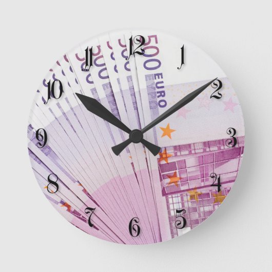 500ユーロ ラウンド壁時計 (正面)