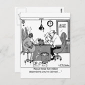 500万人の扶養家族？ ポストカード (正面/裏面)