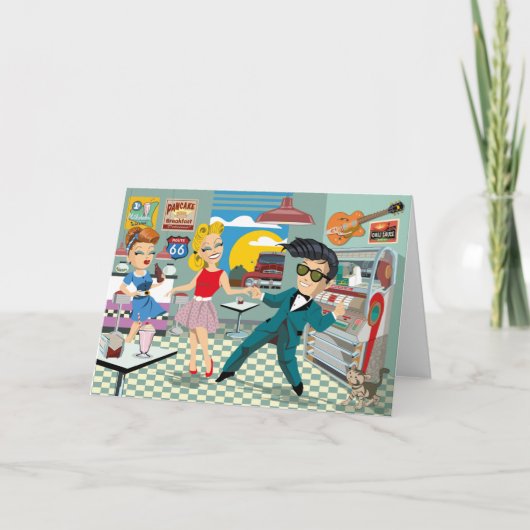 500年代のロック&ウェンスカ転がアールはダンセンデ・メンセンと出会った カード (正面)