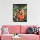 500食べ物を与え年の5000年の1590年の1590年 キャンバスプリント (インサイチュ (リビング))