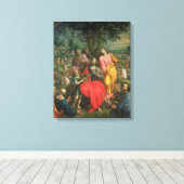 500食べ物を与え年の5000年の1590年の1590年 キャンバスプリント (インサイチュ (ウッドフロア))