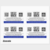 5000万Max™ 4矩形ステッカー(2) 長方形シール (シート)