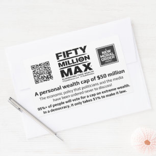 5000万Max™ 4長方形ステッカー(3) 長方形シール