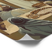 5000食べ物を与えキリストの聖書聖句ストーリー神 ポスター (角)