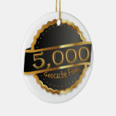 5000 FIND GEOCACHING ACHIEVEMENT AWARD セラミックオーナメント (右)