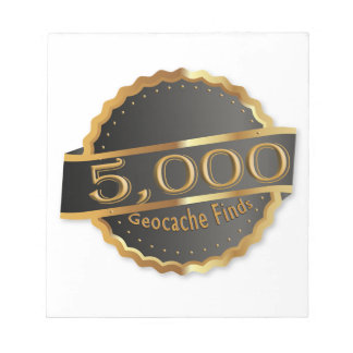 5000 FIND GEOCACHING ACHIEVEMENT AWARD ノートパッド