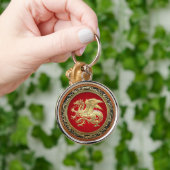 [500]アイスランドドラゴン、ランドヴェッティル[金ゴールド] キーホルダー (手)