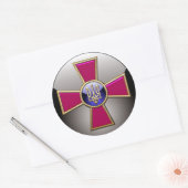 [500]ウクライナの軍隊のエンブレム ラウンドシール (封筒)