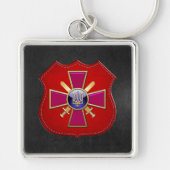 [500]ウクライナ地上軍の紋章 キーホルダー (正面)