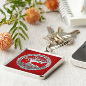 [500]ケルトの生き木[シルバー] キーホルダー (側面)