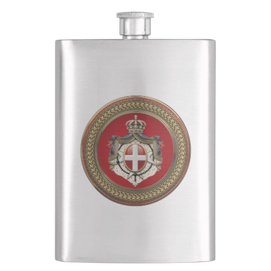 [500]マルタの順序 – SMOM Coat of Arms フラスク (正面)