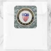 [500]副次官軍部支部記章[3D] スクエアシール (バッグ)