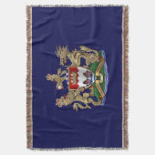 [500]香港- 1959-1997紋章付き外衣 スローブランケット (正面縦)