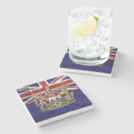 [500]香港 – 1959-1997紋章 ストーンコースター (横)