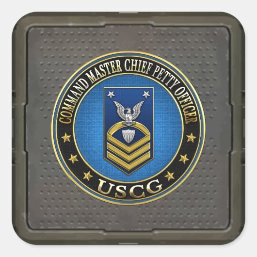 [500] CG：コマンド・マスターCMC(Chief Pety Officer) スクエアシール (正面)