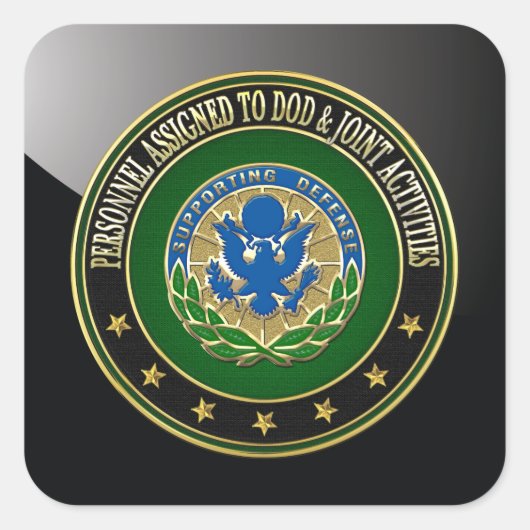 [500] DOD & Joint Activities DUI Special Edition スクエアシール (正面)