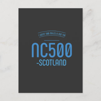 500 nc500マイルのTシャツをした ポストカード