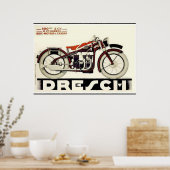 500cc フランスの古いバイク ポスター (キッチン)