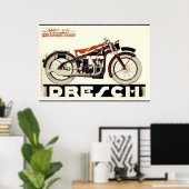 500cc フランスの古いバイク ポスター (ホームオフィス)