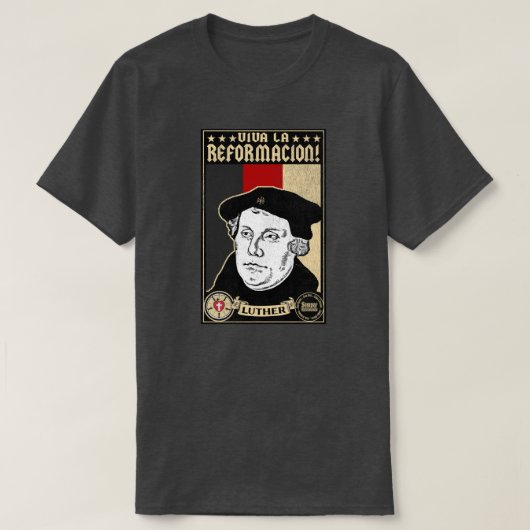500th記念日の改革のLutherのワイシャツ Tシャツ (デザイン正面)