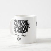 500th記念日の改革のLutherの引用文のマグ コーヒーマグカップ (正面左)