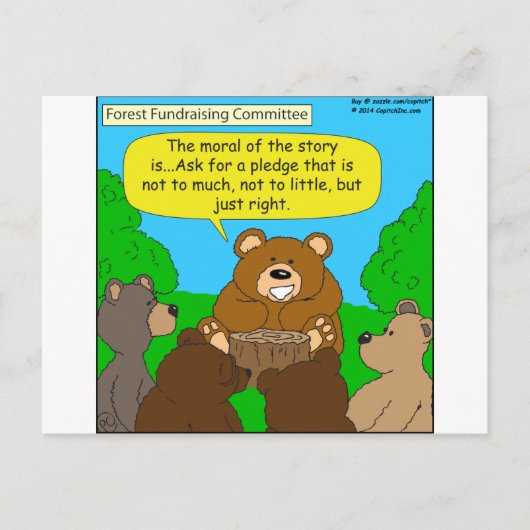 502の募金頼は、ちょうど正しい方法の漫画 ポストカード (正面)