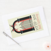 502不正なゲートウェイ 長方形シール (封筒)