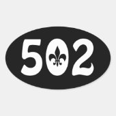 502 楕円形シール (正面)