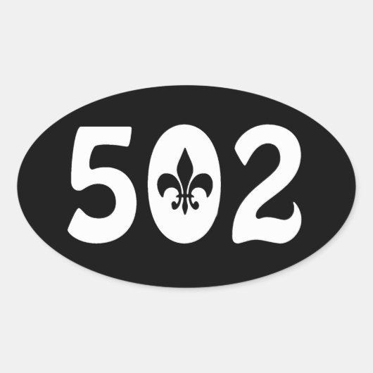 502 楕円形シール (正面)