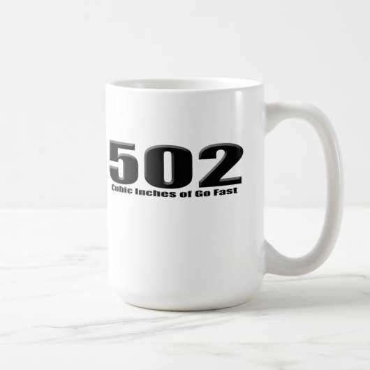 502 Chevyの大きいブロックの木枠 コーヒーマグカップ (右)