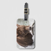 503 Cubadult Fisherbearの荷物のラベル ラゲッジタグ (正面縦)