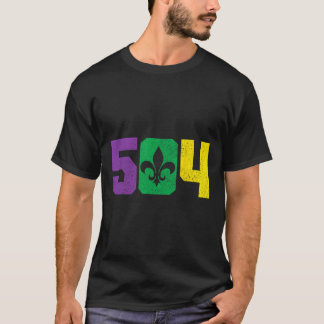 504エリアコードプライドノラニューオーリンズルイジアナマール Tシャツ