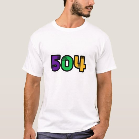 504ニューオーリンズマルディグラ Tシャツ (正面)