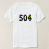 504市外局番 Tシャツ (デザイン正面)