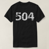 504 Area Code New Orleans Area Code Men's Louisian Tシャツ (デザイン正面)