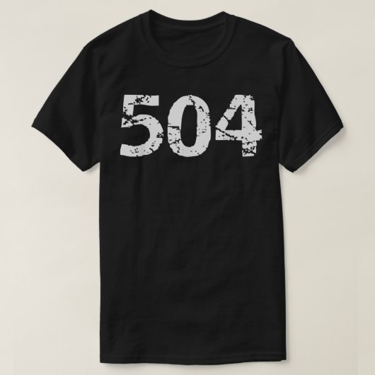 504 Area Code New Orleans Area Code Men's Louisian Tシャツ (デザイン正面)