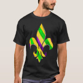 504 Fleur De Lys Mardi Gras Party Parade Costume Tシャツ (正面)