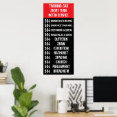 504 KINGレプリカ用ロールサイン(CLRV) ポスター (ホームオフィス)