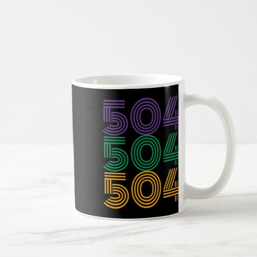 504 Mardi Gras 2025カーニバル衣装おもしろい服 コーヒーマグカップ (右)