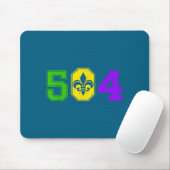 504 Mardi Gras New Orleans Louisiana Carnival Men  マウスパッド (マウス)