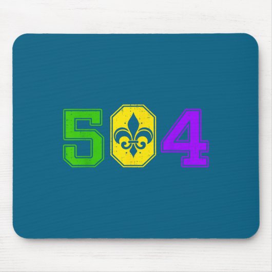 504 Mardi Gras New Orleans Louisiana Carnival Men  マウスパッド (正面)