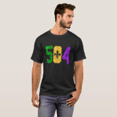 504 Nola New Orleans Mardi Gras Louisiana LA_1 Tシャツ (正面フル)