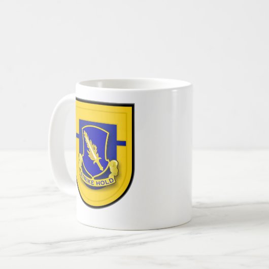 504th歩兵連隊-第1大隊の抜け目がないマグ コーヒーマグカップ (正面左)