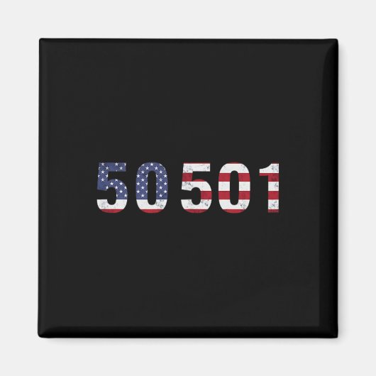 50501トランプ50抗議50州に抵抗する抗議 マグネット (正面)