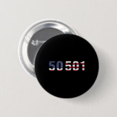 50501 抗議 微妙に抵抗 トランプ 缶バッジ (正面&裏面)