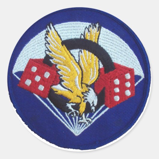 506th Parachute Infantry Regiment ラウンドシール (正面)