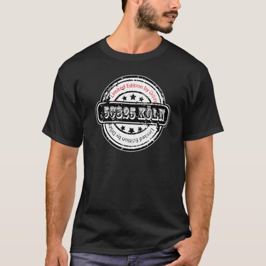 50825ケルンポストコードヴェーデル地区ケルン Tシャツ (正面)